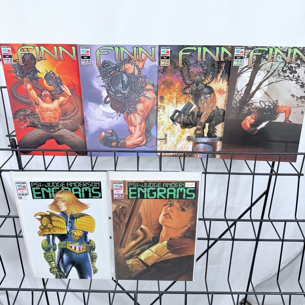Judge Anderson Engrams 1-2 & Finn 1-4 Lot Dredd Quality‎ Fleetway